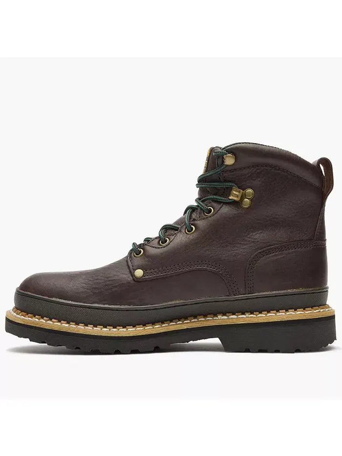 Мужские рабочие ботинки Georgia Giant Steel Toe 6" Georgia Boot — изображение 5 из 7, коричневый