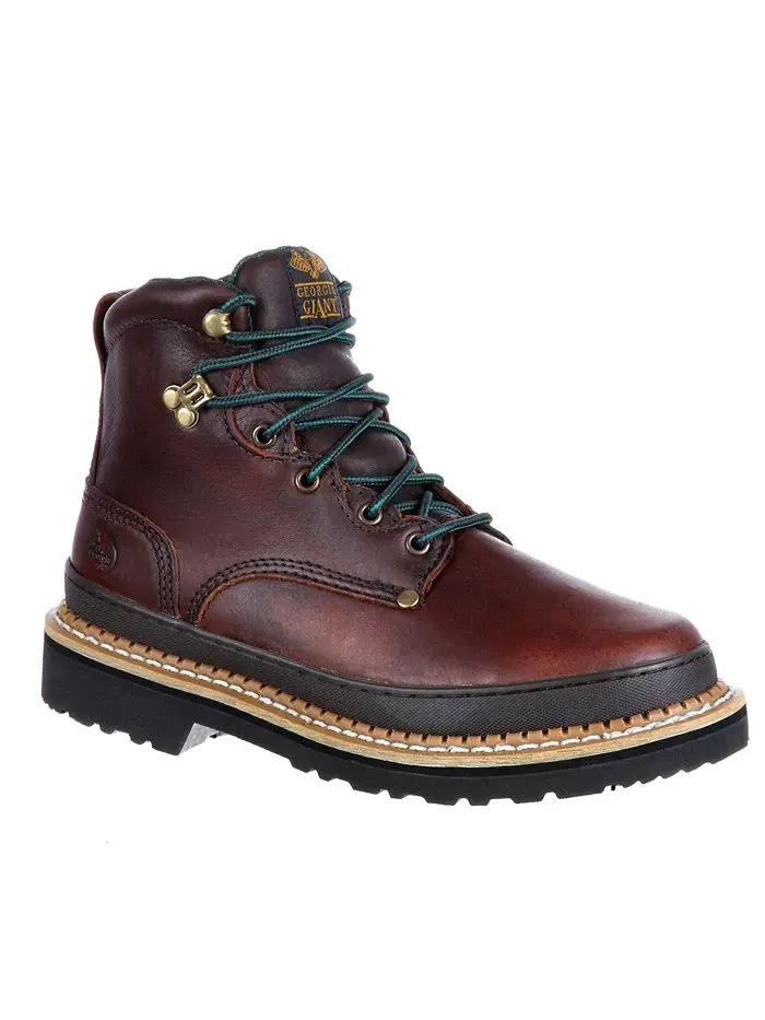 Мужские рабочие ботинки Georgia Giant Steel Toe 6" Georgia Boot — изображение 7 из 7, коричневый