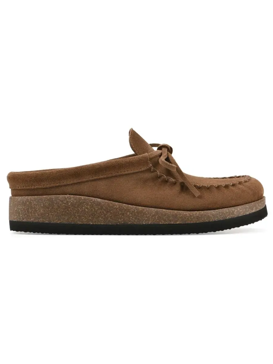 Мюли с закрытым носком Bayhead на плоской подошве White Mountain, New Chestnut Suede — изображение 2 из 6