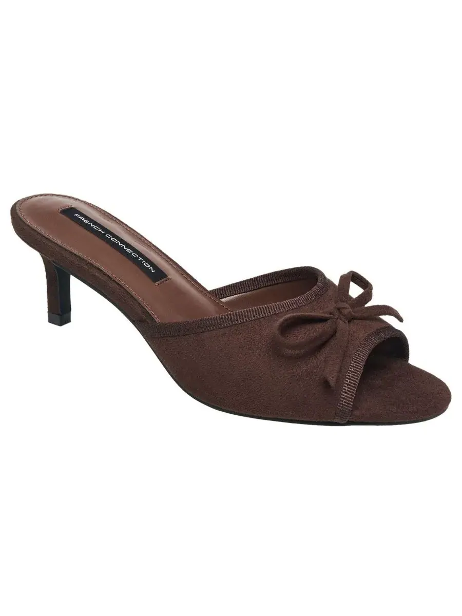 Босоножки-мюли с открытым носком и бантом Dotty Heel French Connection