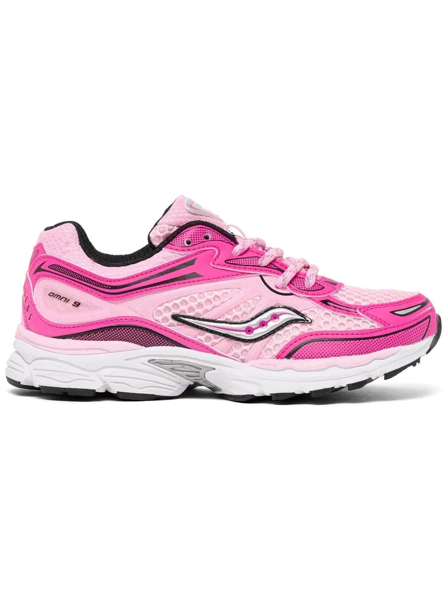 Кроссовки беговые с верхом из дышащей сетки Saucony Omni 9 — изображение 2 из 6, розовый