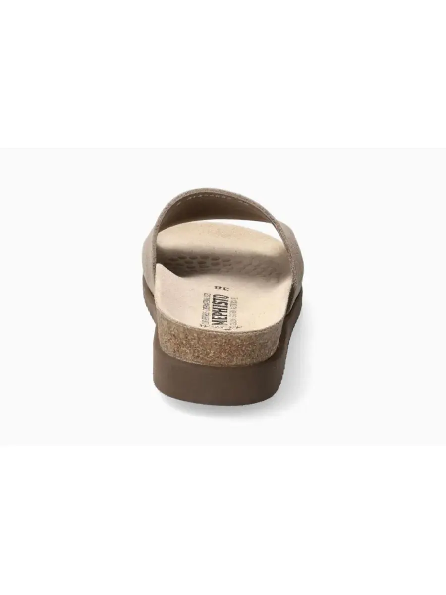 Женские мюли с открытым носком Hanik Warm Grey Mephisto — изображение 2 из 6, серый