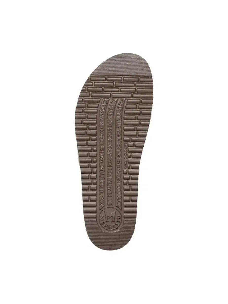 Женские мюли с открытым носком Hanik Warm Grey Mephisto — изображение 6 из 6, серый