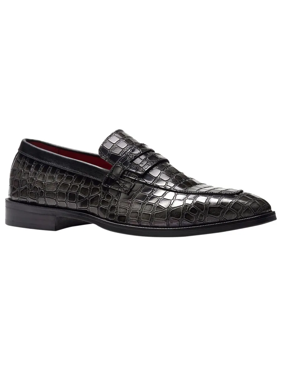 Мужские лоферы Nocturne Penny Loafers Carlos by Carlos Santana — черный