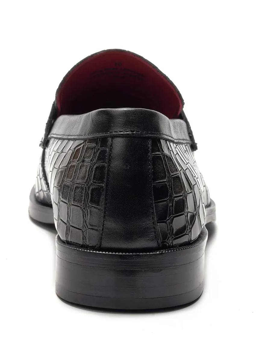Мужские лоферы Nocturne Penny Loafers Carlos by Carlos Santana — изображение 3 из 5, черный