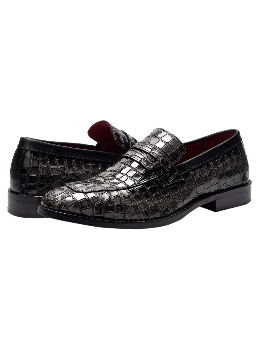 Мужские лоферы Nocturne Penny Loafers Carlos by Carlos Santana — изображение 5 из 5, черный