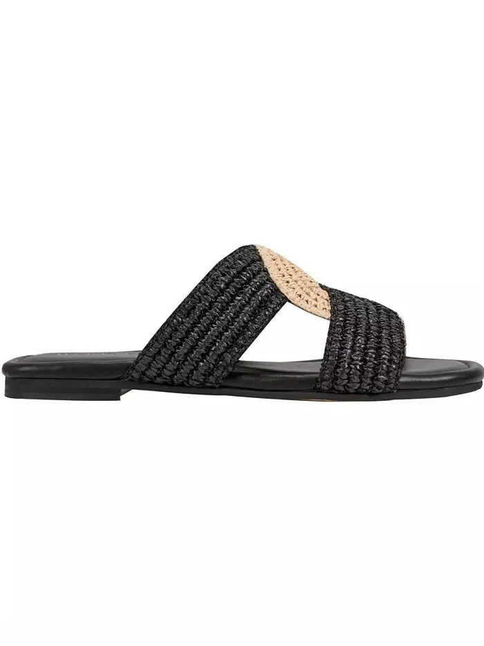 Женские сандалии Navie Slip-On Flat Marc Fisher LTD — изображение 2 из 5, черный/натуральный