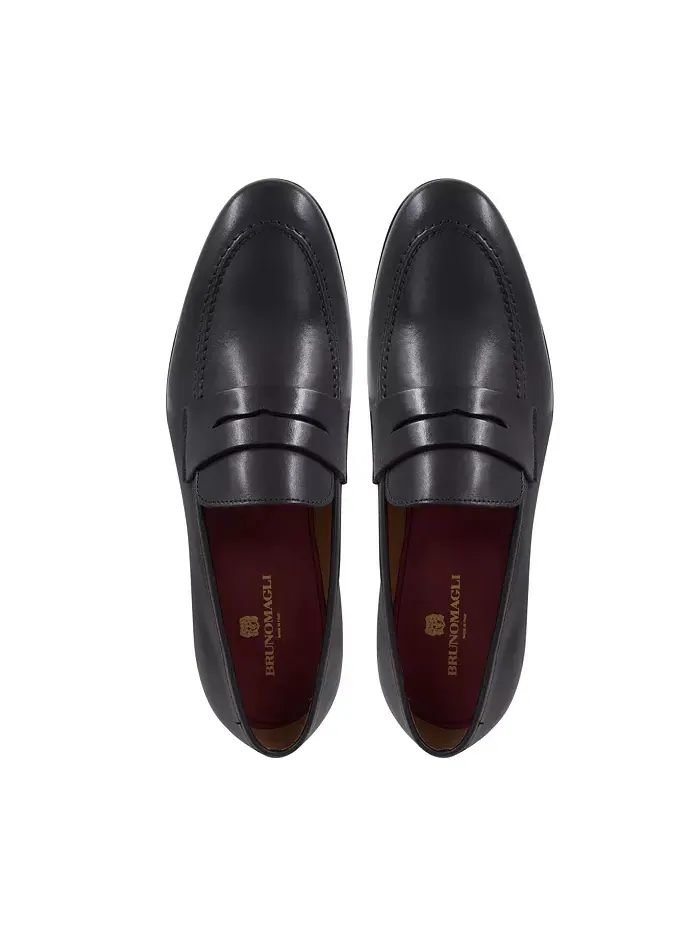Мужские лоферы Preston Slip On Penny Bruno Magli — изображение 4 из 6, черный