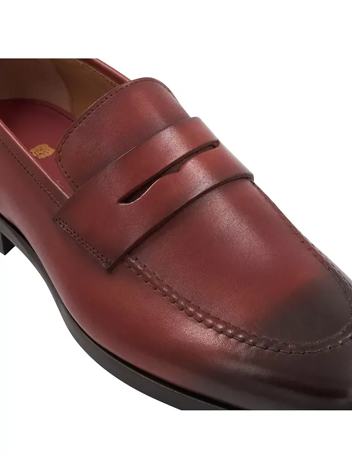 Мужские лоферы Preston Slip On Penny Bruno Magli — изображение 5 из 6, коричневый