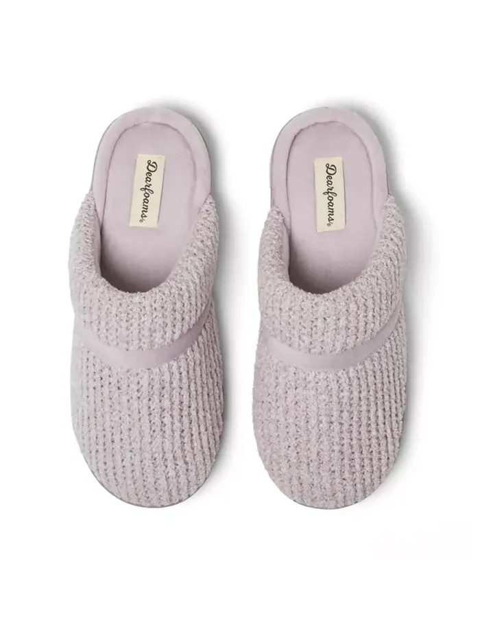 Женские тапочки-шлепанцы Serena Marled Chenille Dearfoams — изображение 3 из 5, фиолетовый