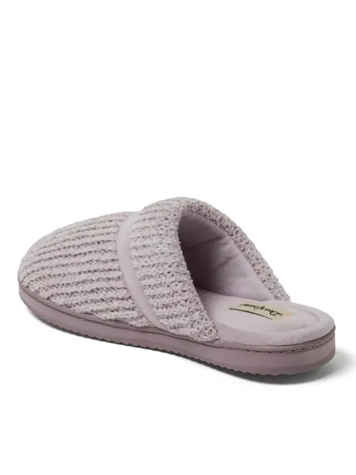 Женские тапочки-шлепанцы Serena Marled Chenille Dearfoams — изображение 4 из 5, фиолетовый