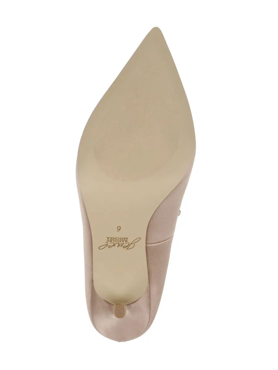 Женские вечерние туфли Eleni Jewel Badgley Mischka — изображение 5 из 5, бежевый
