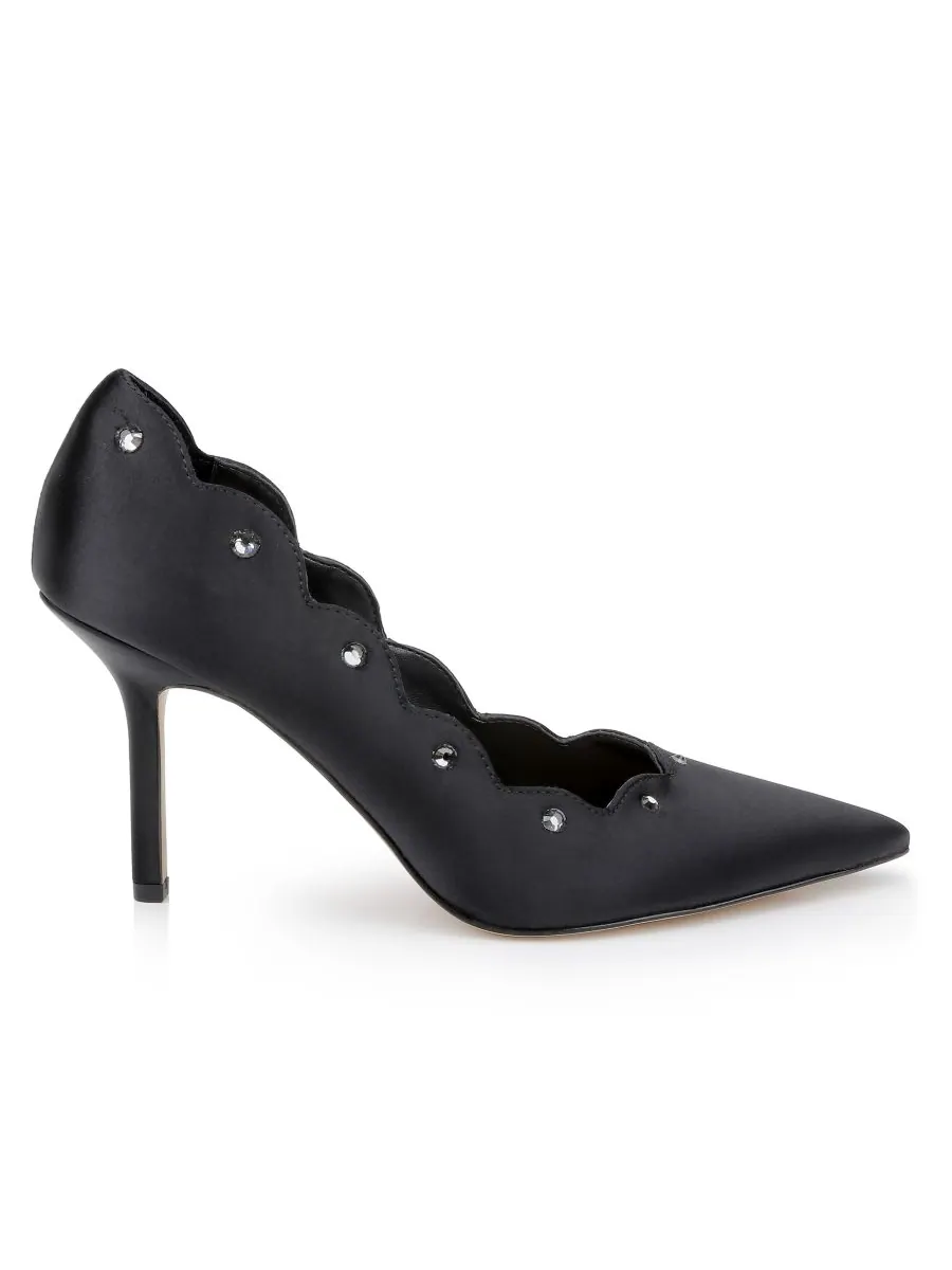 Женские вечерние туфли Eleni Jewel Badgley Mischka — изображение 2 из 5, черный
