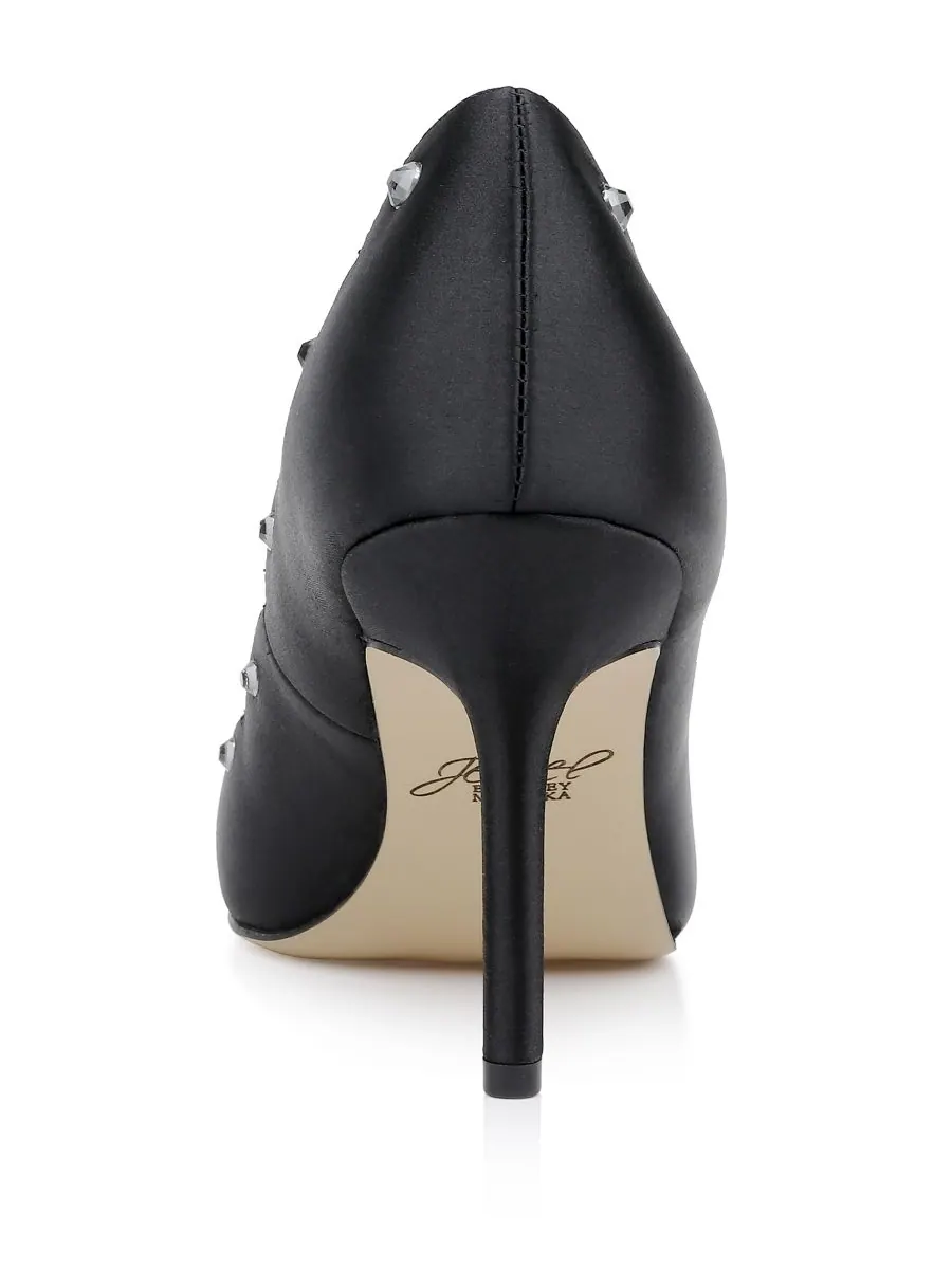 Женские вечерние туфли Eleni Jewel Badgley Mischka — изображение 3 из 5, черный