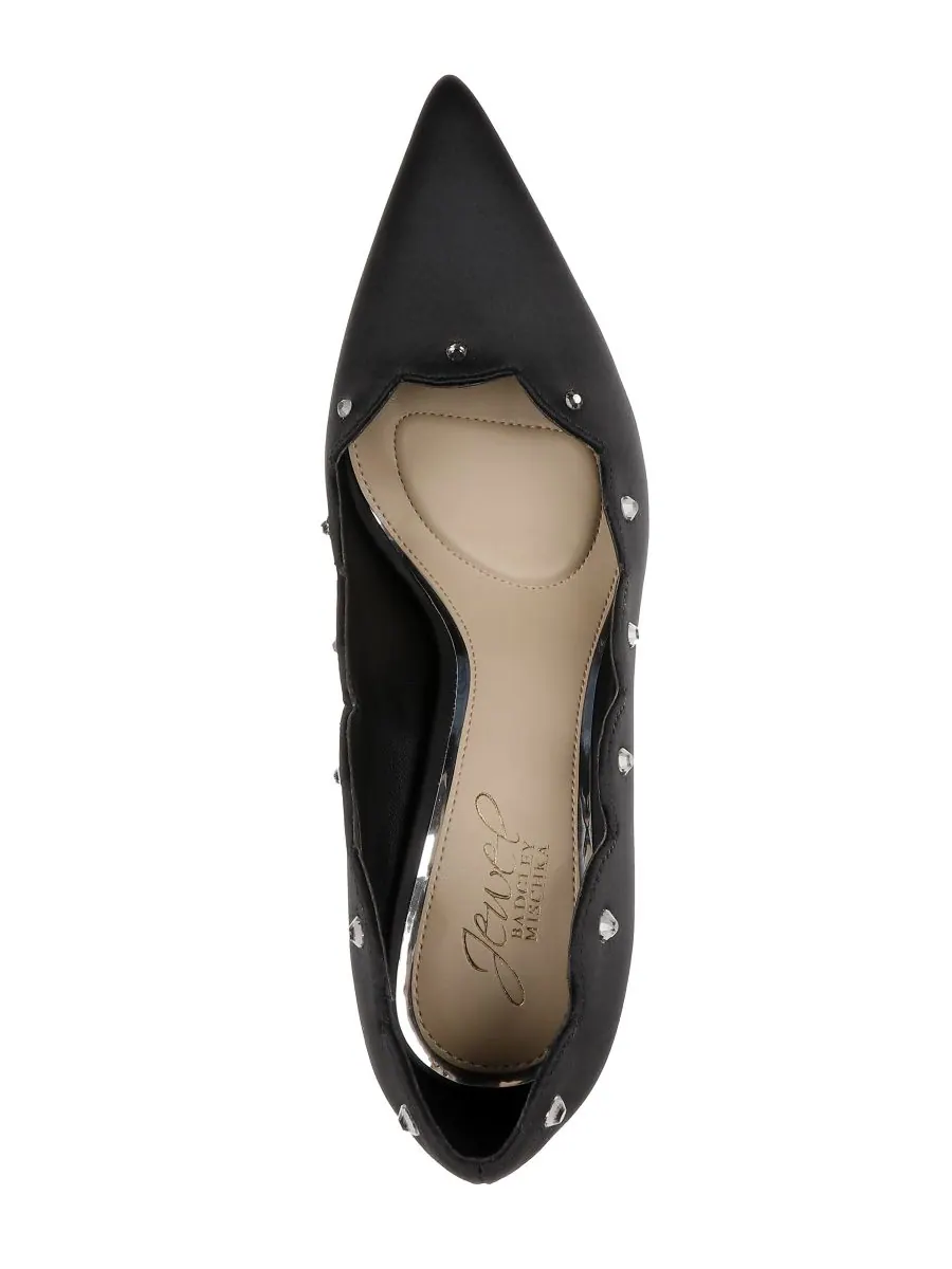 Женские вечерние туфли Eleni Jewel Badgley Mischka — изображение 4 из 5, черный