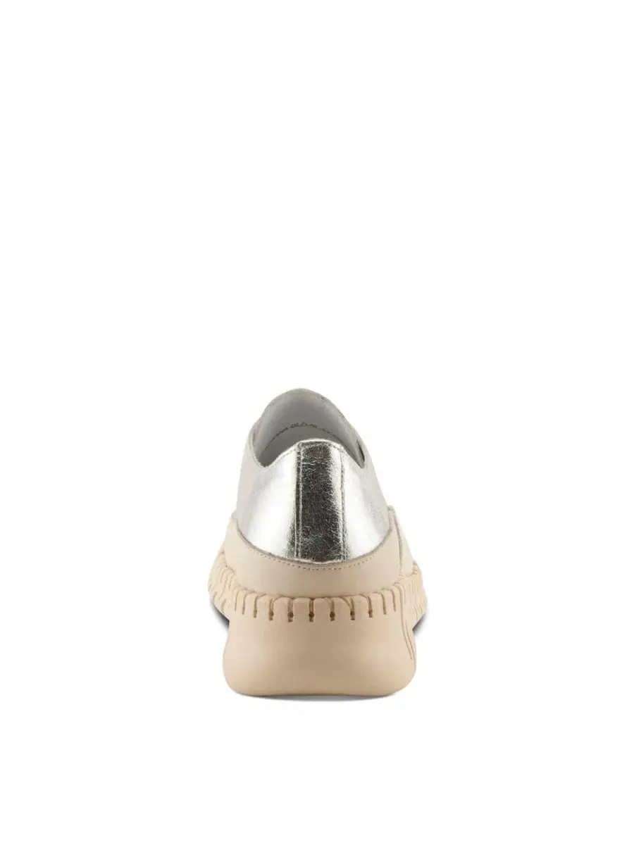 Кроссовки-слипоны Surana-Glo из кожи Spring Step — изображение 4 из 7, серебряный
