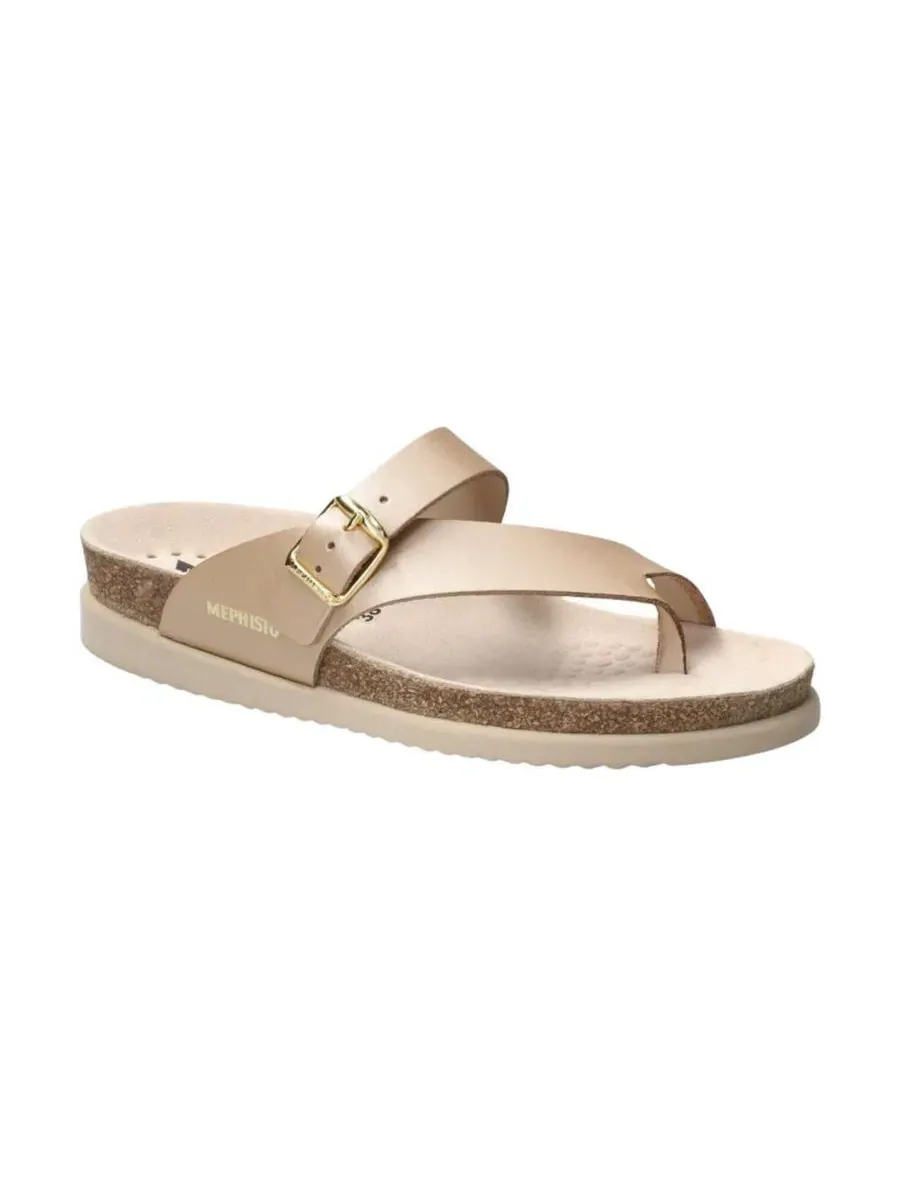 Сандалии женские Helen Metallics с открытым носком Mephisto — изображение 1 из 5, серебристый