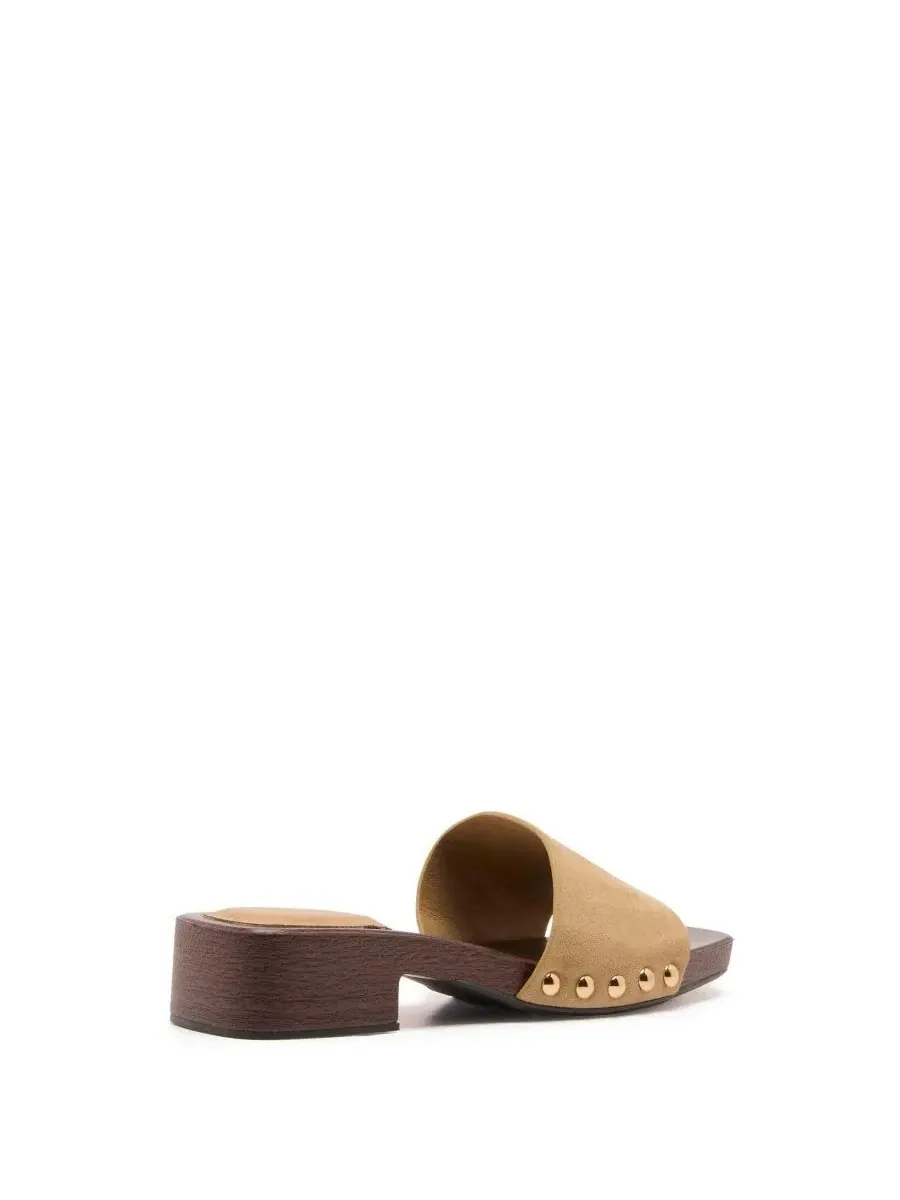 Женские сандалии с квадратным мысом Zane Open Square Toe Therapy Australia, Cashew Faux Suede — изображение 3 из 5