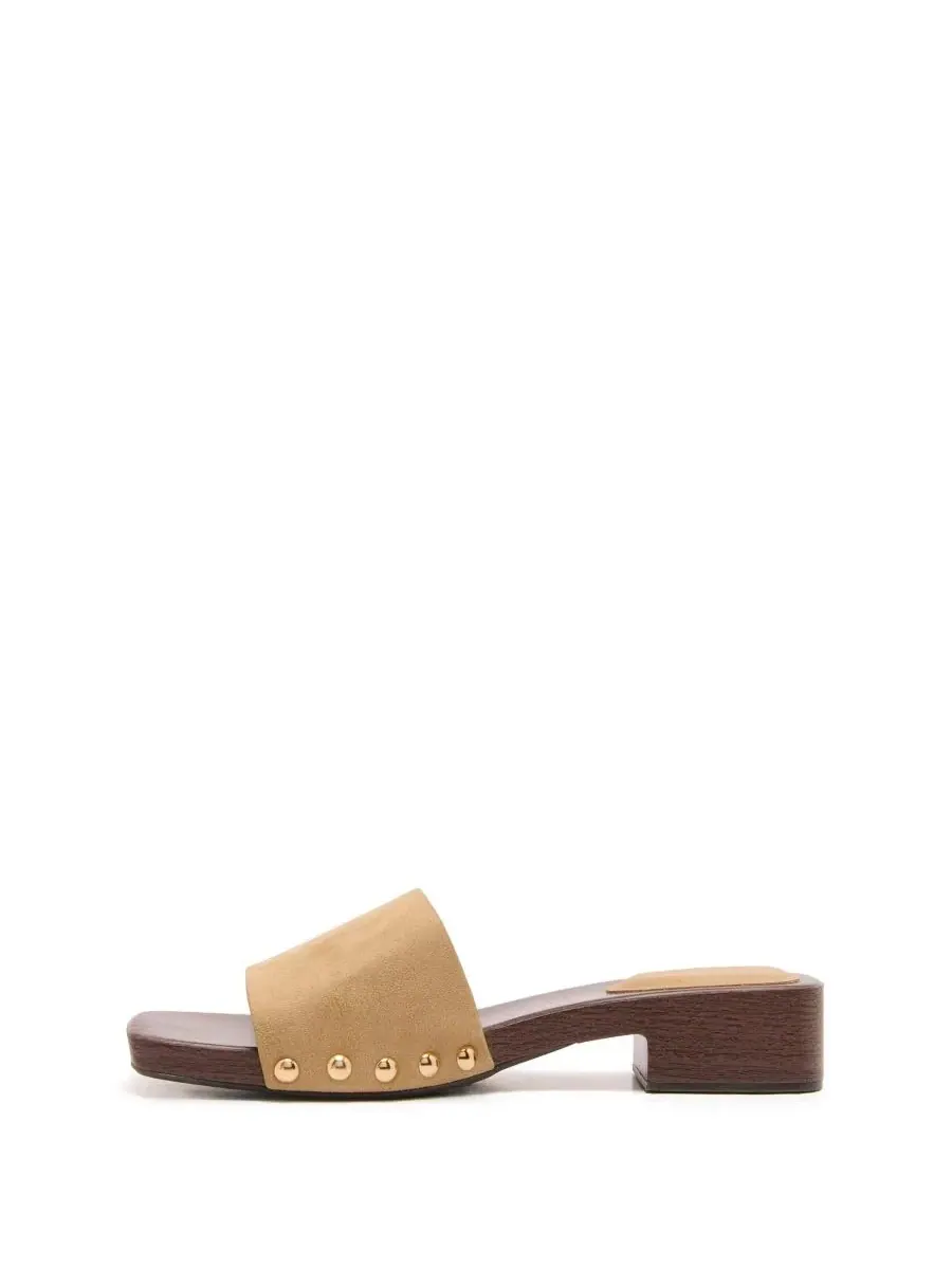 Женские сандалии с квадратным мысом Zane Open Square Toe Therapy Australia, Cashew Faux Suede — изображение 4 из 5