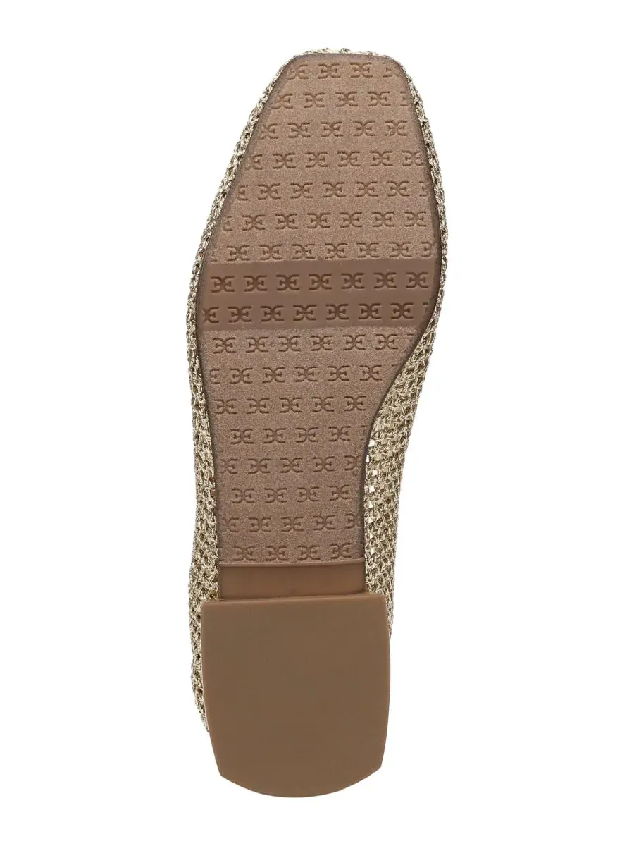 Женские вязаные балетки Kasey Sam Edelman, amber золото woven fabric — изображение 5 из 5, золотистый