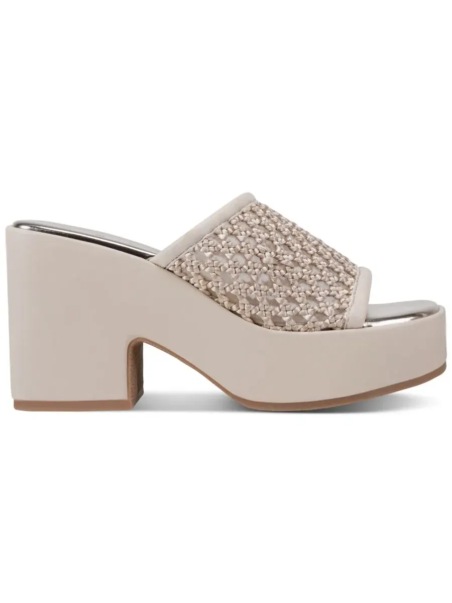 Женские сандалии на платформе Multan DKNY, Natural/Chino Woven — изображение 2 из 5