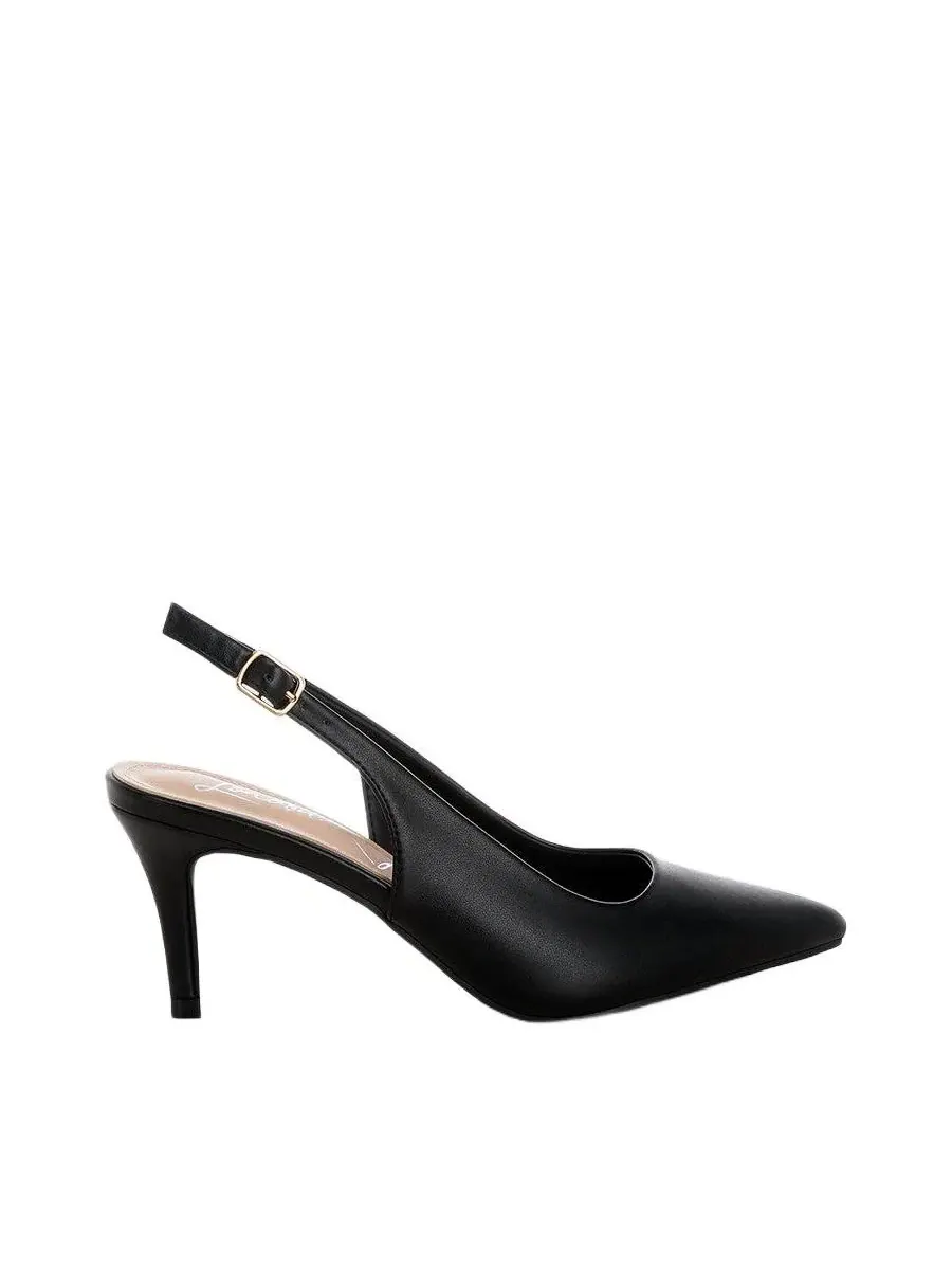 Туфли-лодочки на каблуке-шпильке с ремешком-пряжкой Jaoba Pointed Toe Pin Buckle Slingbacks London — изображение 5 из 5