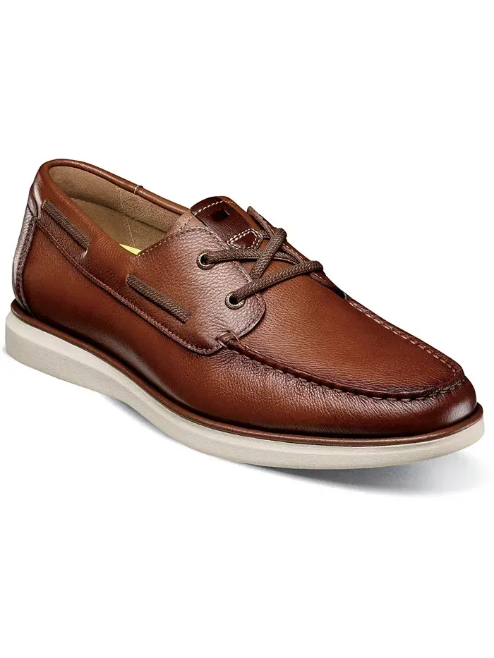 Мужские лодочные туфли Tropics Moc Toe с эластичными шнурками Florsheim — изображение 1 из 7, коричневый