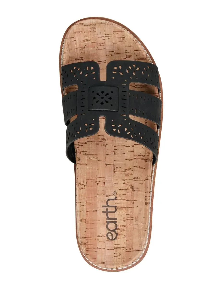 Женские сандалии-вьетнамки Fairren Flat Slip-On Footbed Earth — изображение 4 из 5, черный