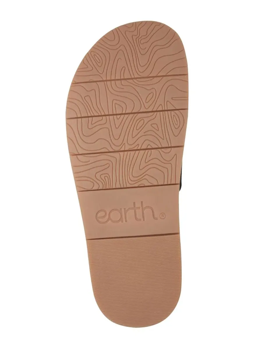 Женские сандалии-вьетнамки Fairren Flat Slip-On Footbed Earth — изображение 5 из 5, черный