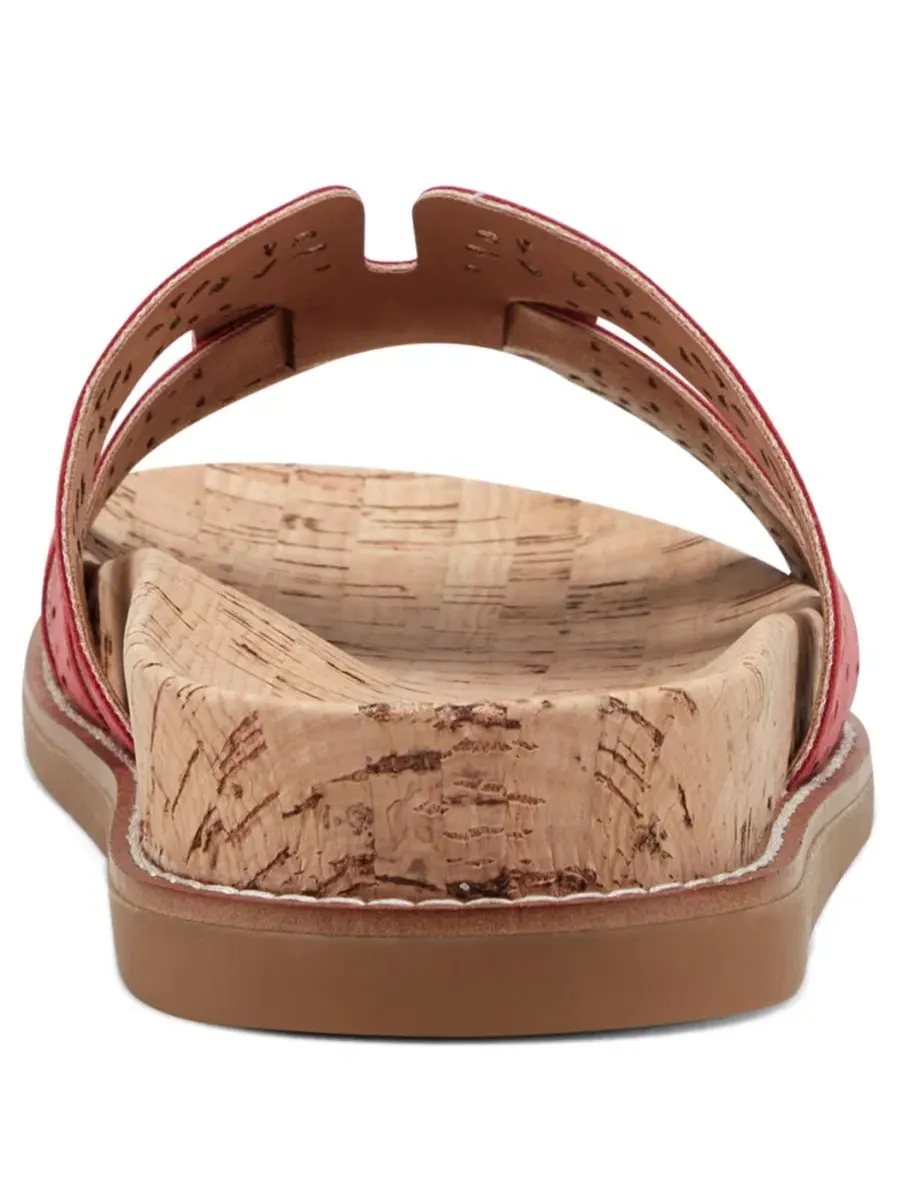 Женские сандалии с закрытым носком на плоской подошве Fairren Flat Slip-On Footbed Sandals Earth — изображение 3 из 5