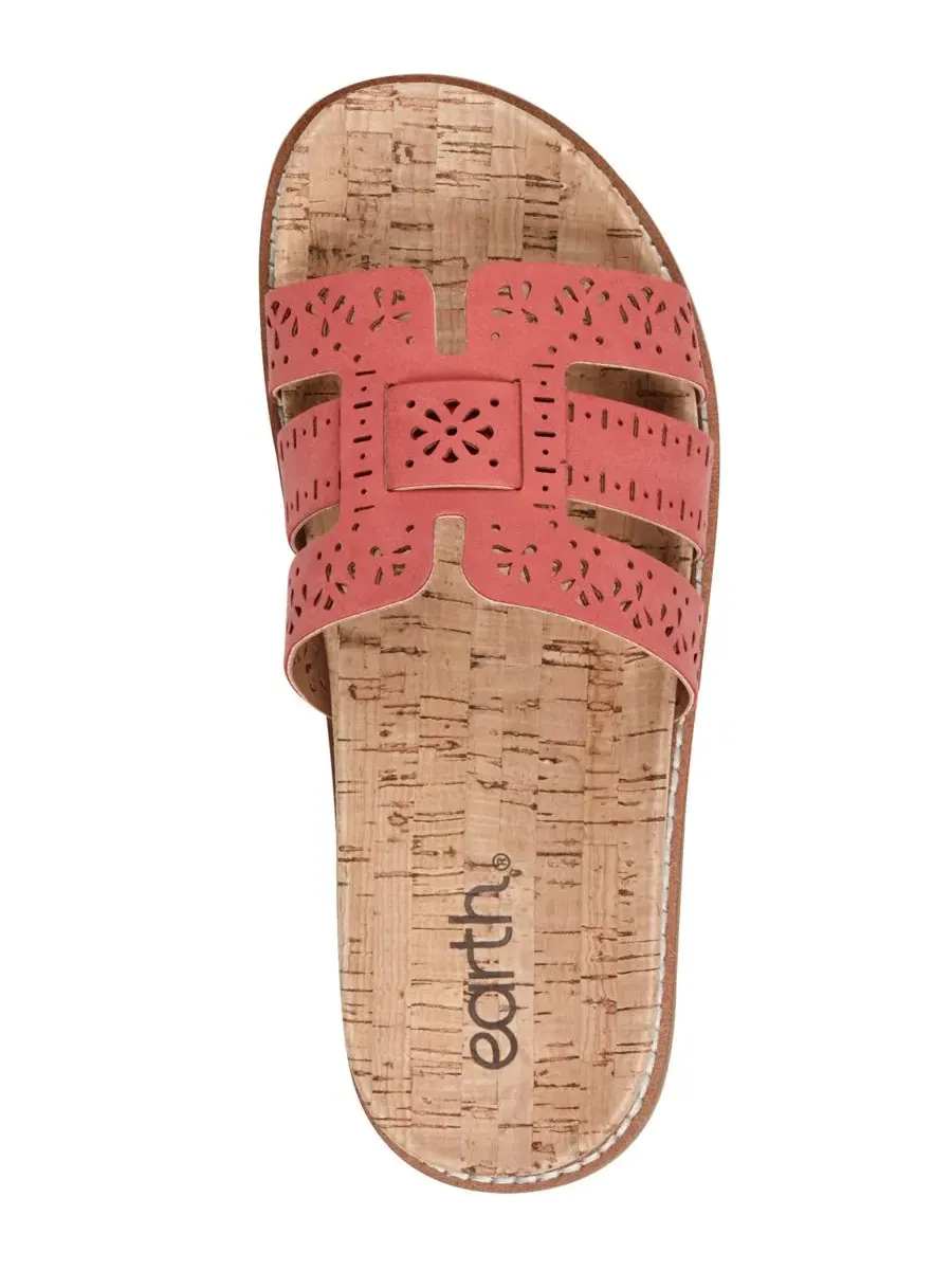 Женские сандалии с закрытым носком на плоской подошве Fairren Flat Slip-On Footbed Sandals Earth — изображение 4 из 5