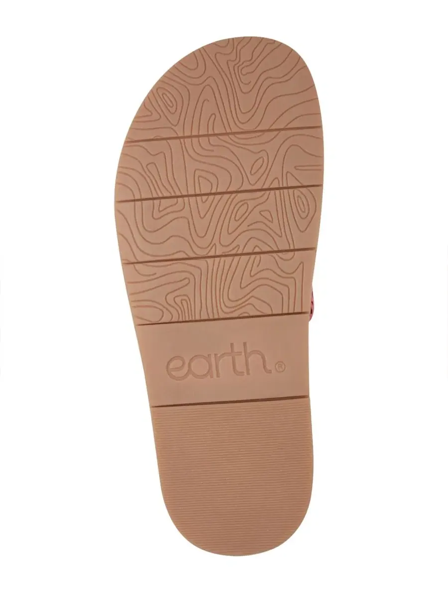 Женские сандалии с закрытым носком на плоской подошве Fairren Flat Slip-On Footbed Sandals Earth — изображение 5 из 5
