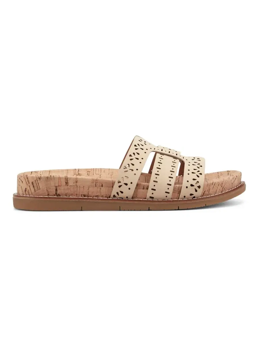 Сандалии Fairren Flat Slip-On с мягкой стелькой Earth — изображение 2 из 5, натуральный