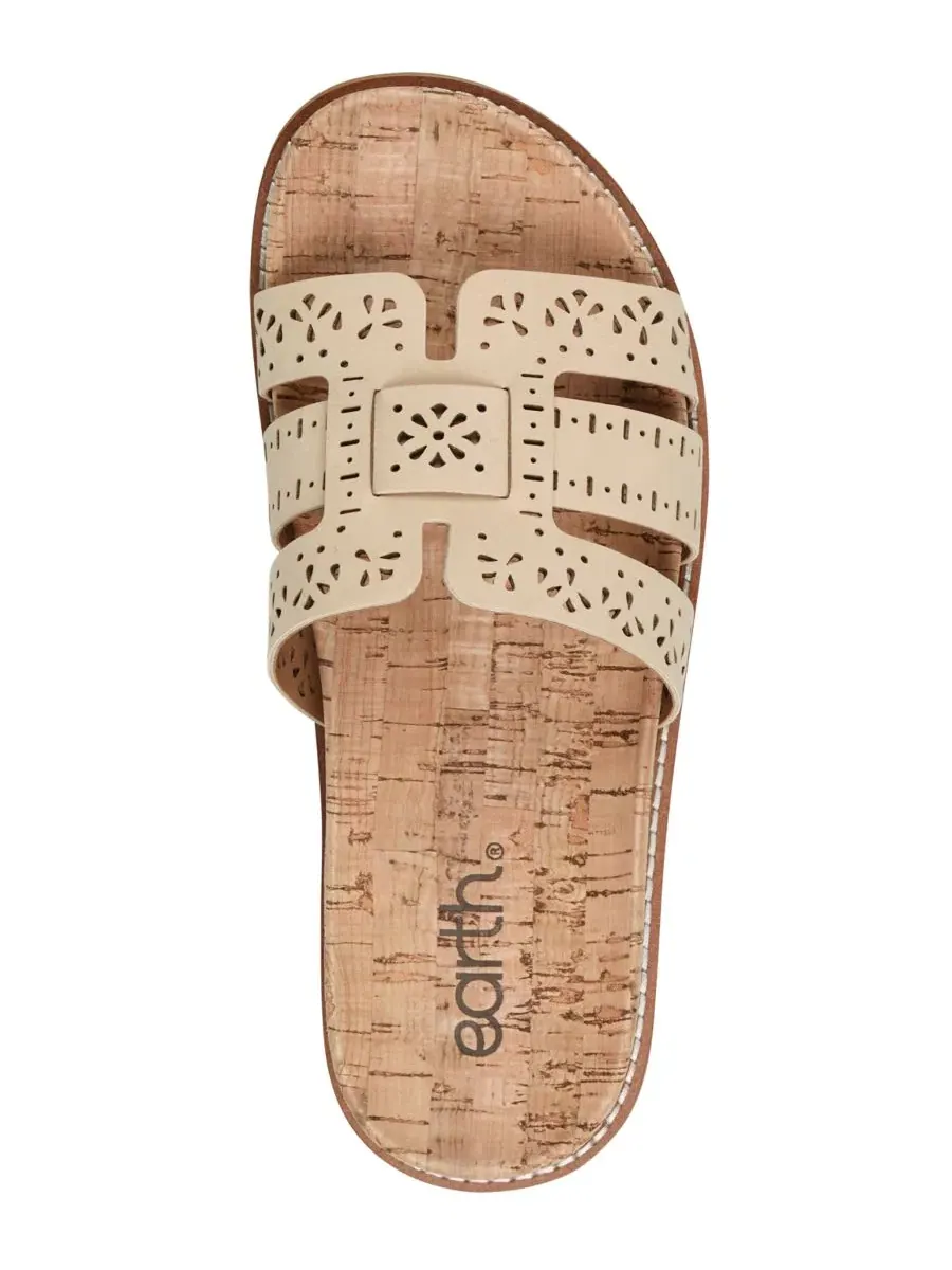 Сандалии Fairren Flat Slip-On с мягкой стелькой Earth — изображение 4 из 5, натуральный