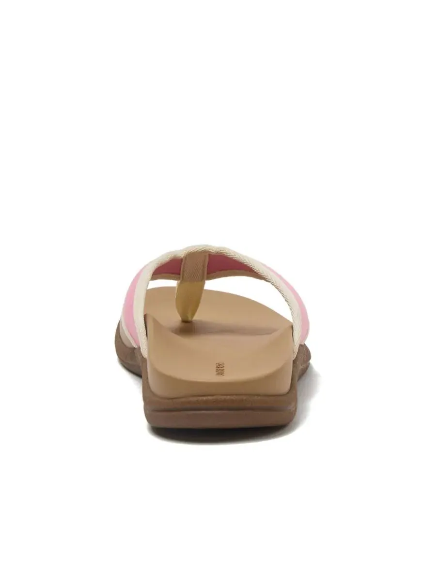 Женские шлепанцы из канваса All Day Comfort Canvas Flip Flops Lands' End — изображение 4 из 4, розовый