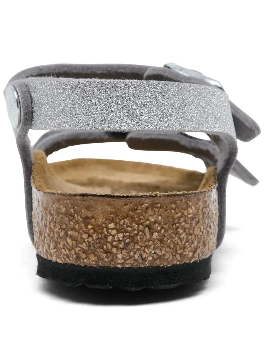 Сандалии с блестками Kumba Birkenstock — изображение 4 из 6, серебряный