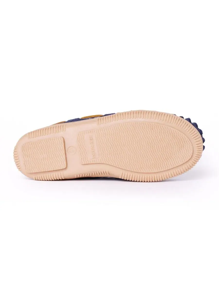 Детские тапочки Suede Shark Slippers Minnetonka — изображение 5 из 6, темно-синий