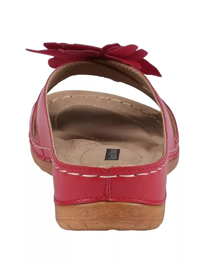 Женские комфортные сандалии Joy Flower Rosette GC Shoes — изображение 3 из 5, коралл