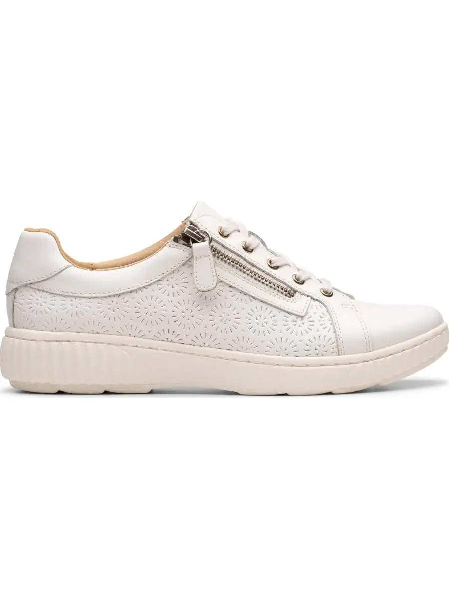 Кроссовки женские Clarks Caroline Rio, кожаные — изображение 2 из 7, белый