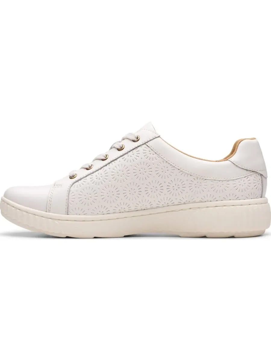 Кроссовки женские Clarks Caroline Rio, кожаные — изображение 6 из 7, белый