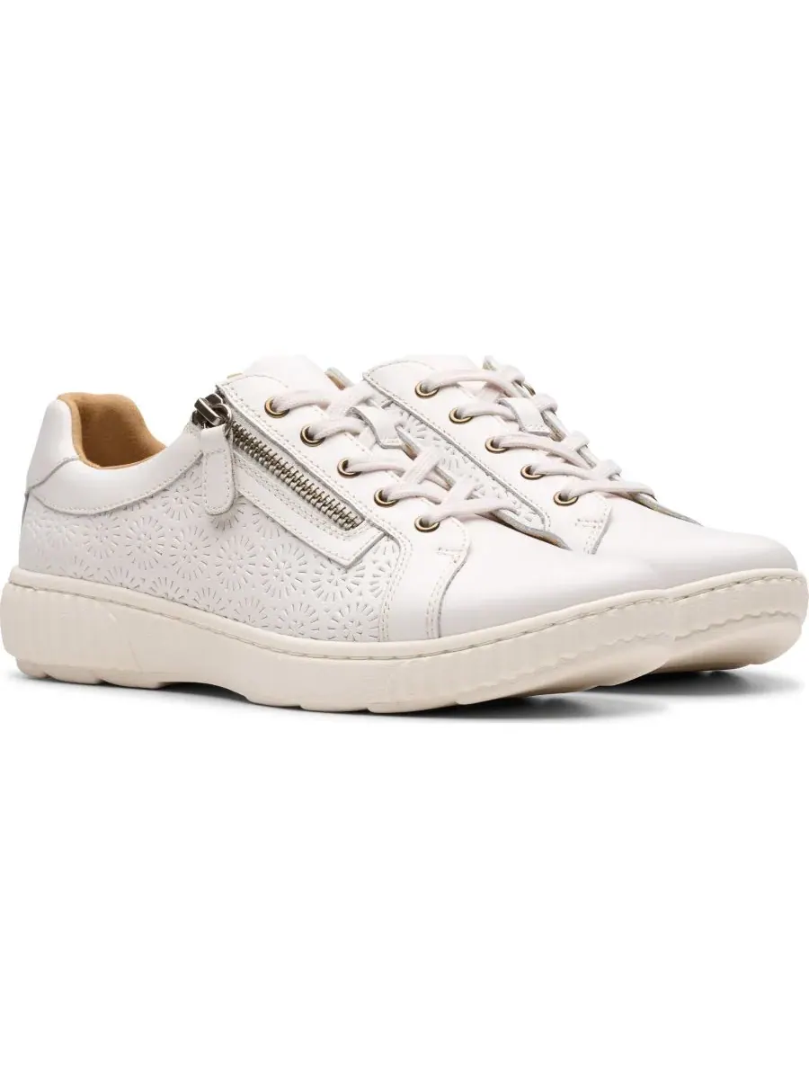 Кроссовки женские Clarks Caroline Rio, кожаные — изображение 7 из 7, белый
