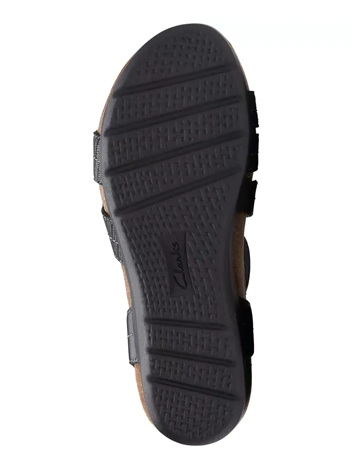 Босоножки женские Clarks Calenne Clara на танкетке — изображение 5 из 5, черный