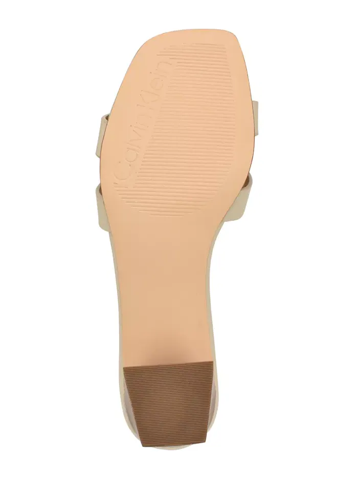 Женские босоножки Andrae Slip-On на блочном каблуке Calvin Klein — изображение 5 из 5, бежевый/бежевый