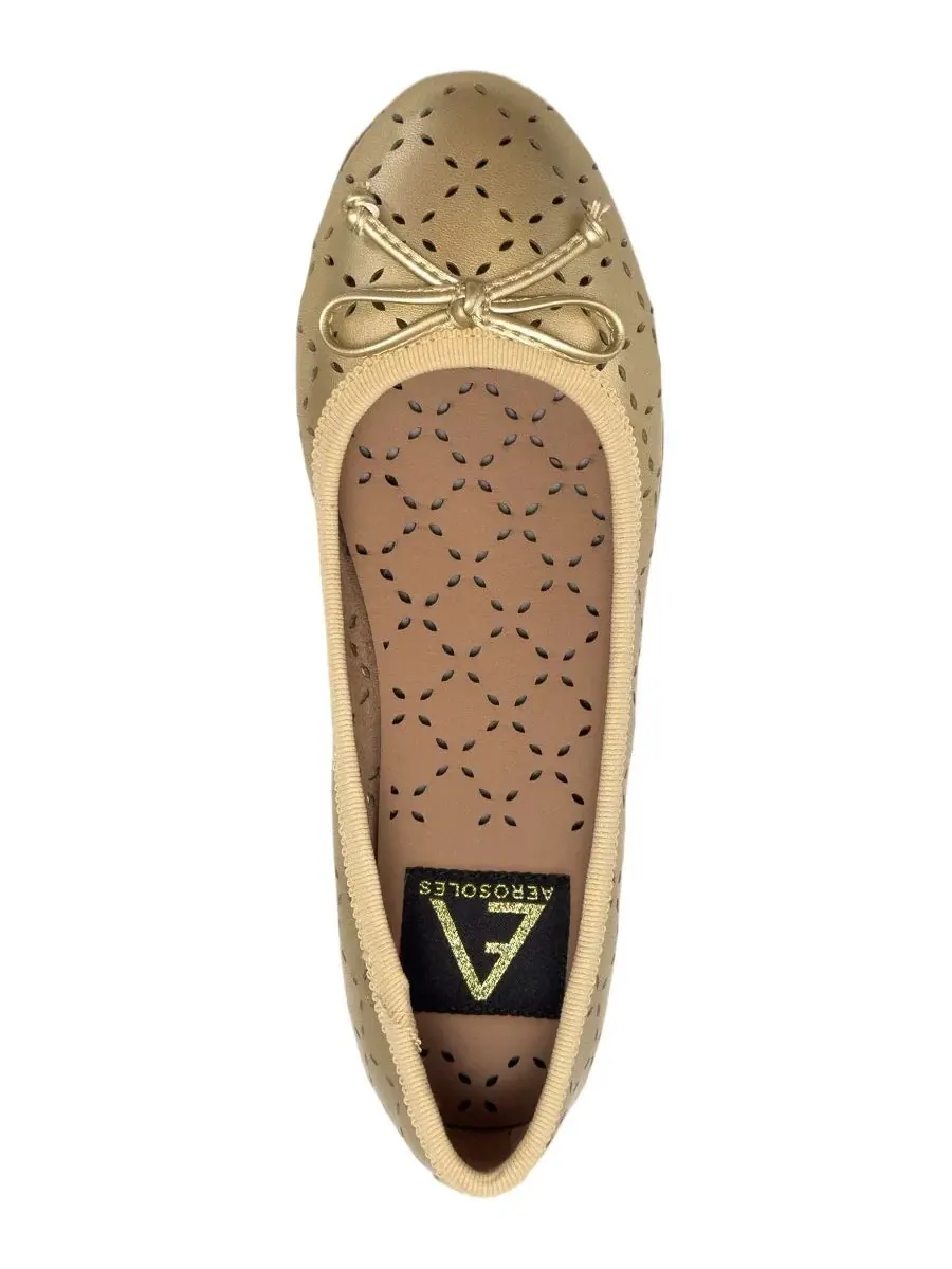 Женские балетки-слипоны Beyla Aerosoles — изображение 4 из 6, золотистый