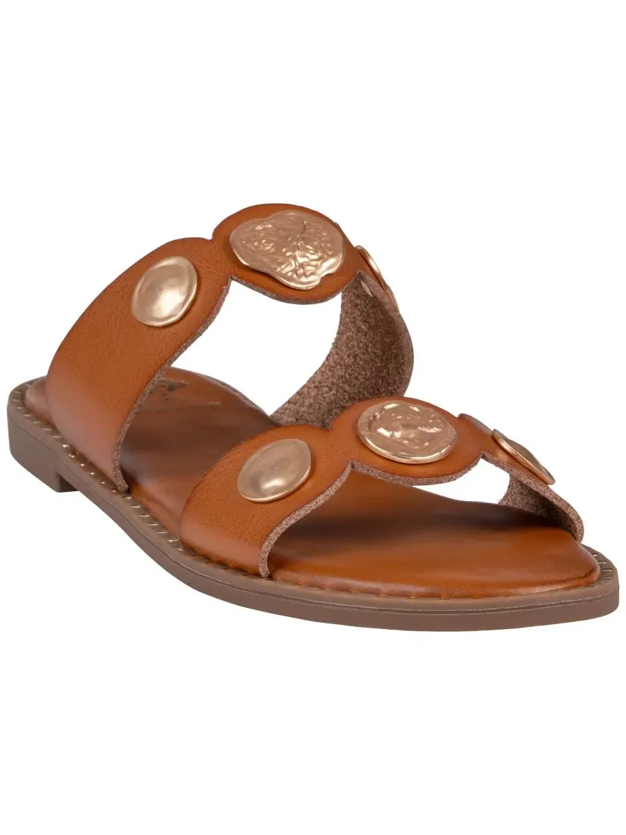 Женские сандалии-слипоны Nolah Coin Gc Shoes — изображение 1 из 5, бежевый