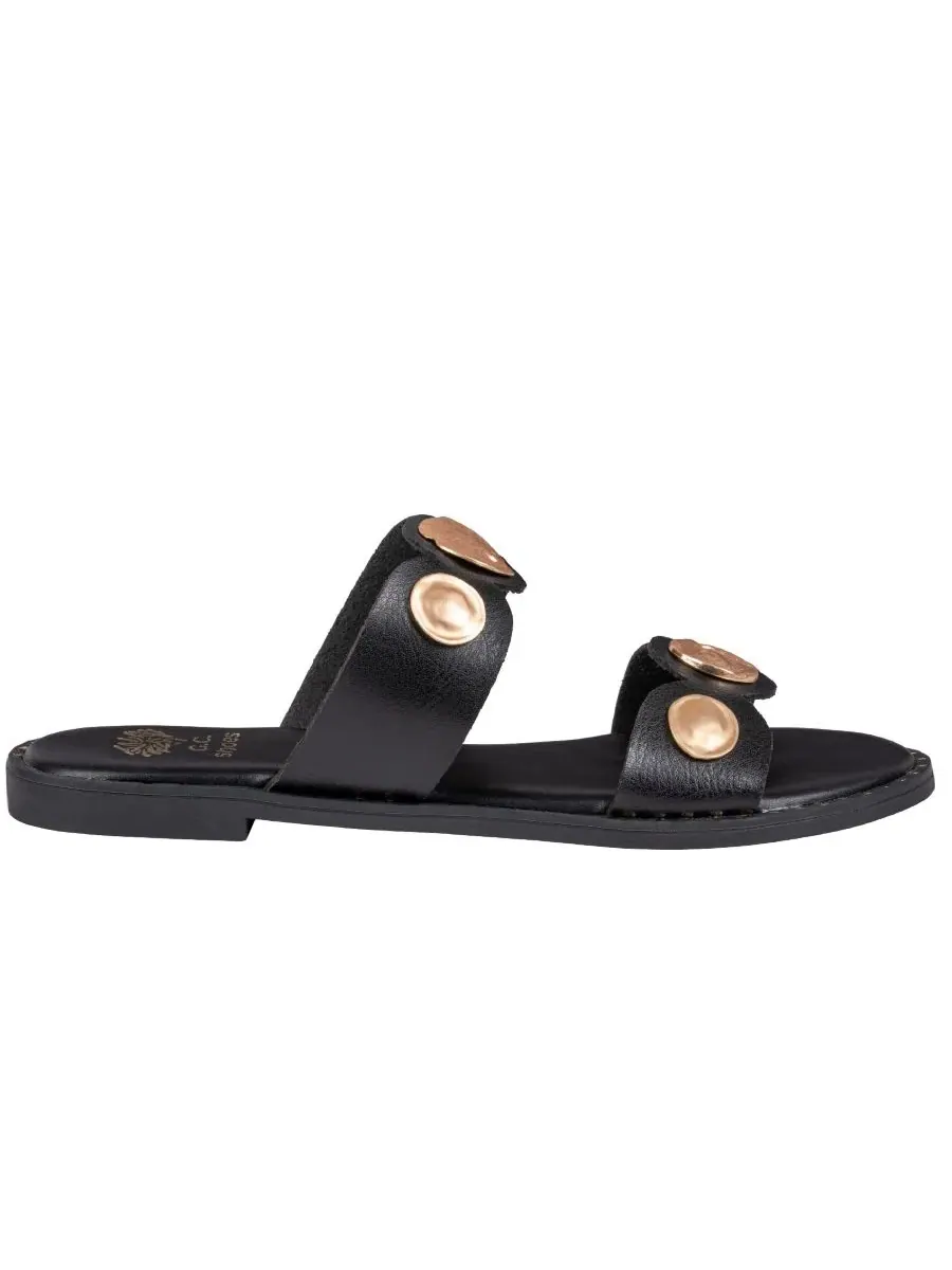 Женские сандалии-слипоны Nolah Coin Gc Shoes — изображение 2 из 5, черный