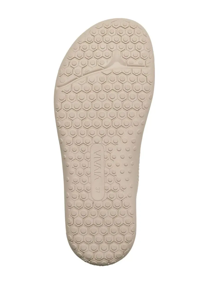 Кроссовки с широким носком и плоской подошвой Maven Wide Toe Box Barefoot Sneaker VIVAIA — изображение 4 из 5, бежевый