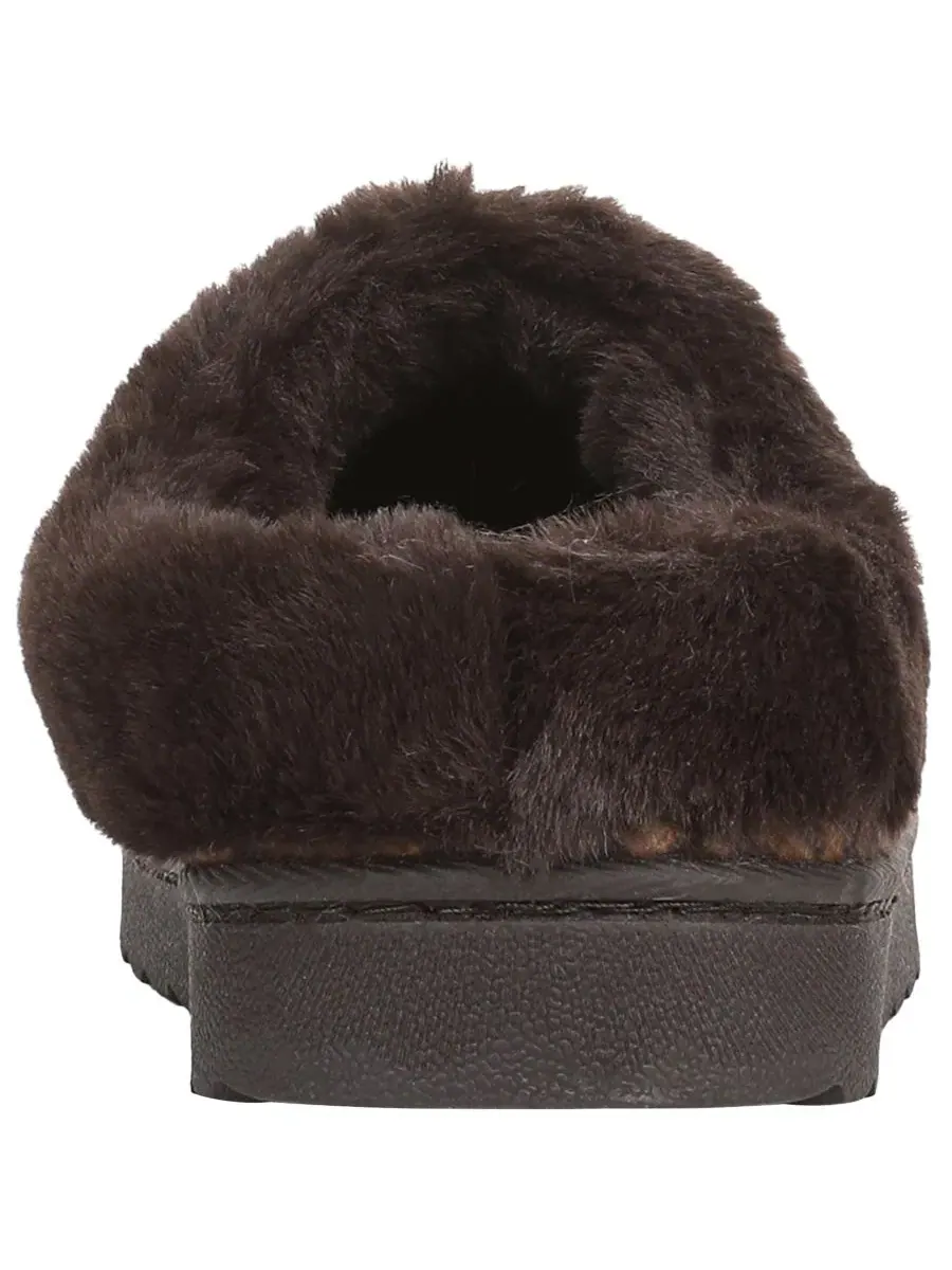 Женские тапочки-мюли с принтом Brown Leopard Print Microsuede Dr. Scholl's — изображение 3 из 5, коричневый