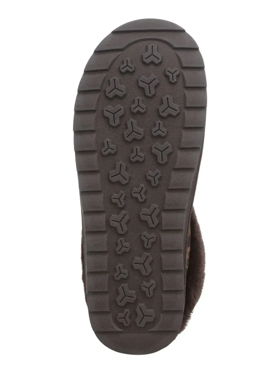 Женские тапочки-мюли с принтом Brown Leopard Print Microsuede Dr. Scholl's — изображение 5 из 5, коричневый