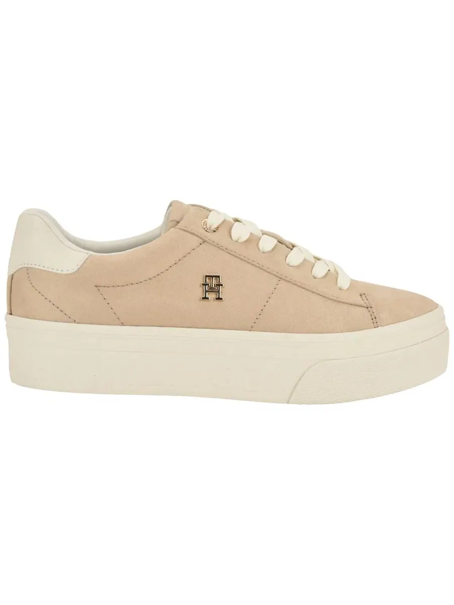 Кроссовки на платформе с круглым носком Brighs Tommy Hilfiger — изображение 2 из 5, натуральный